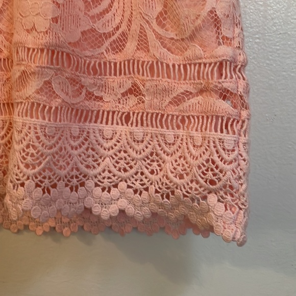 coral pink a-line dress - Picture 5 of 5